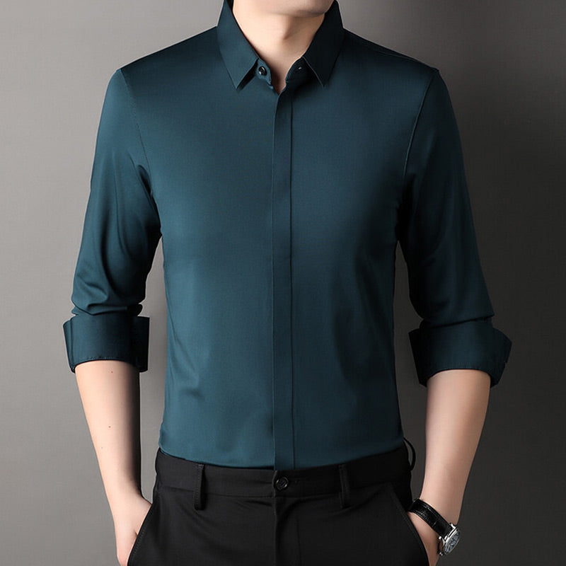 Pietro | Camisa elástica antiarrugas para hombre