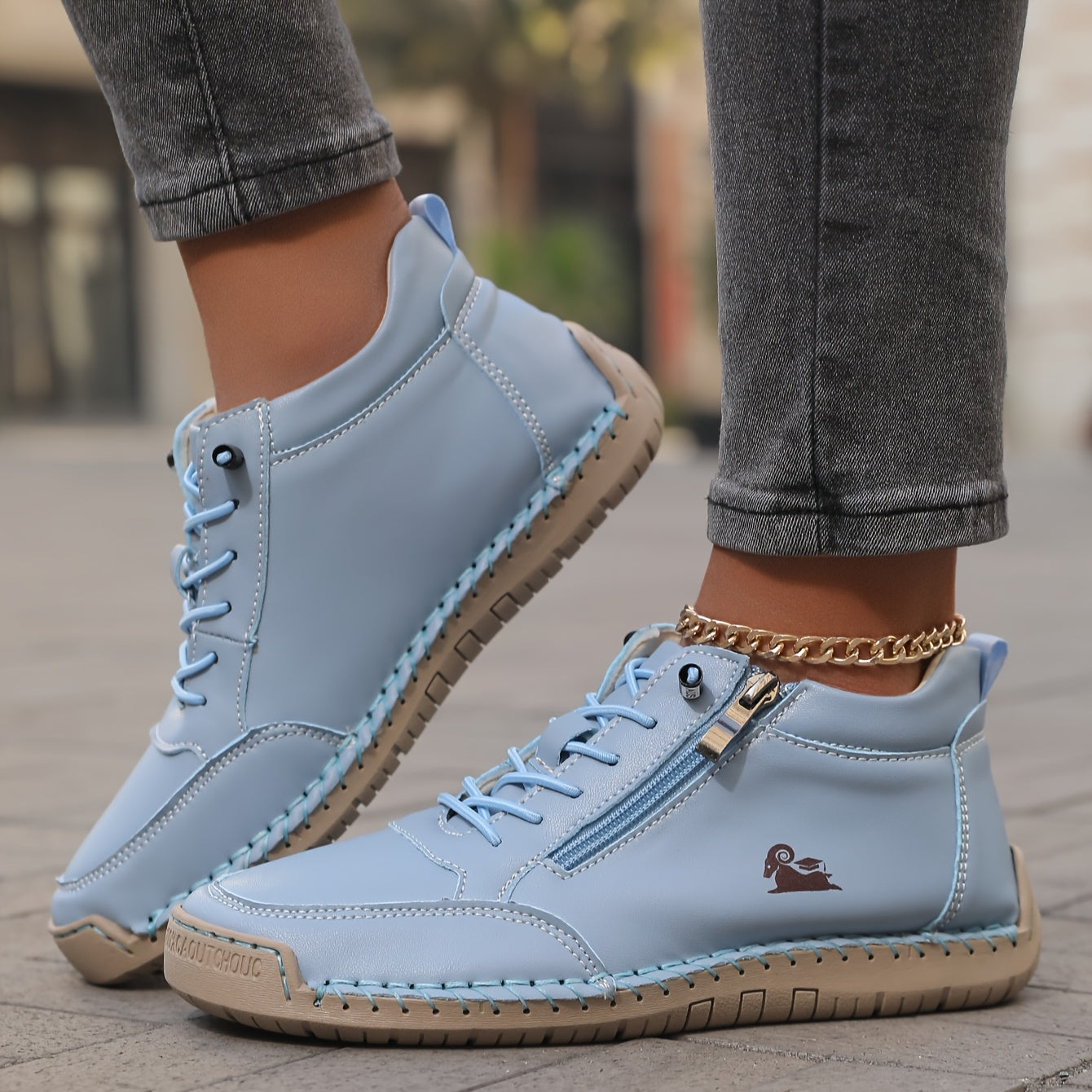 Mila – Zapatillas ortopédicas con cremallera
