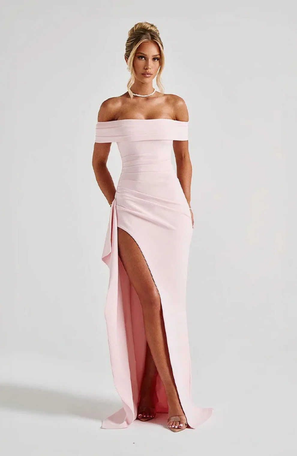 Elisa - Vestido Maxi de Lujo Esculpido