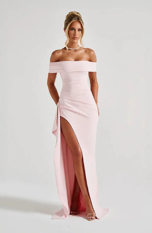 Elisa - Vestido Maxi de Lujo Esculpido