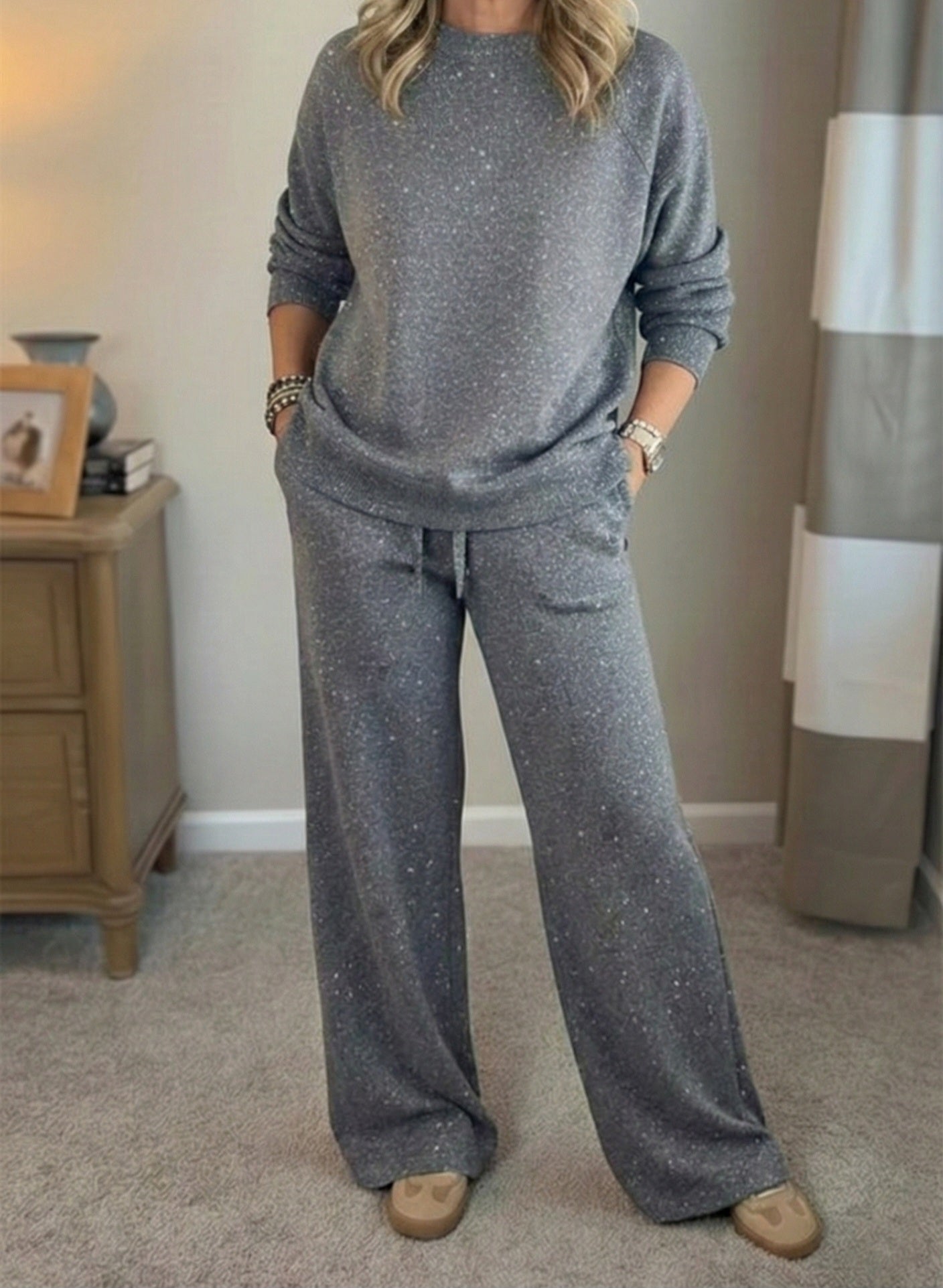 Nyvana - Conjunto para mujer: jersey y pantalón