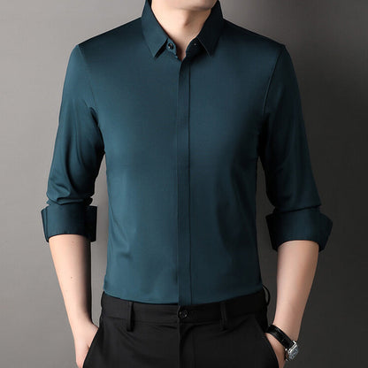 Pietro | Camisa elástica antiarrugas para hombre