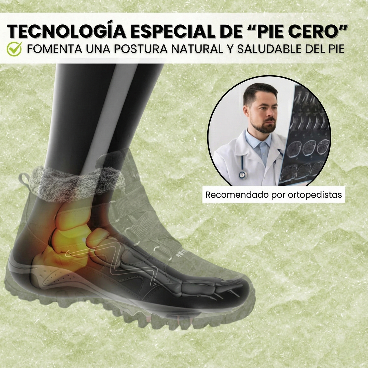 OrthoFit Winter: Zapato ergonómico, impermeable y antideslizante para aliviar el dolor.