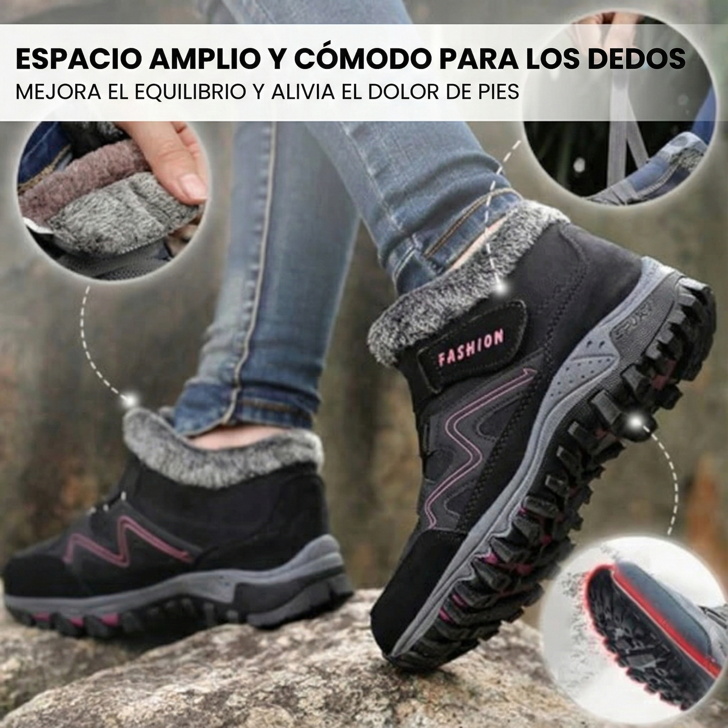 OrthoFit Winter: Zapato ergonómico, impermeable y antideslizante para aliviar el dolor.