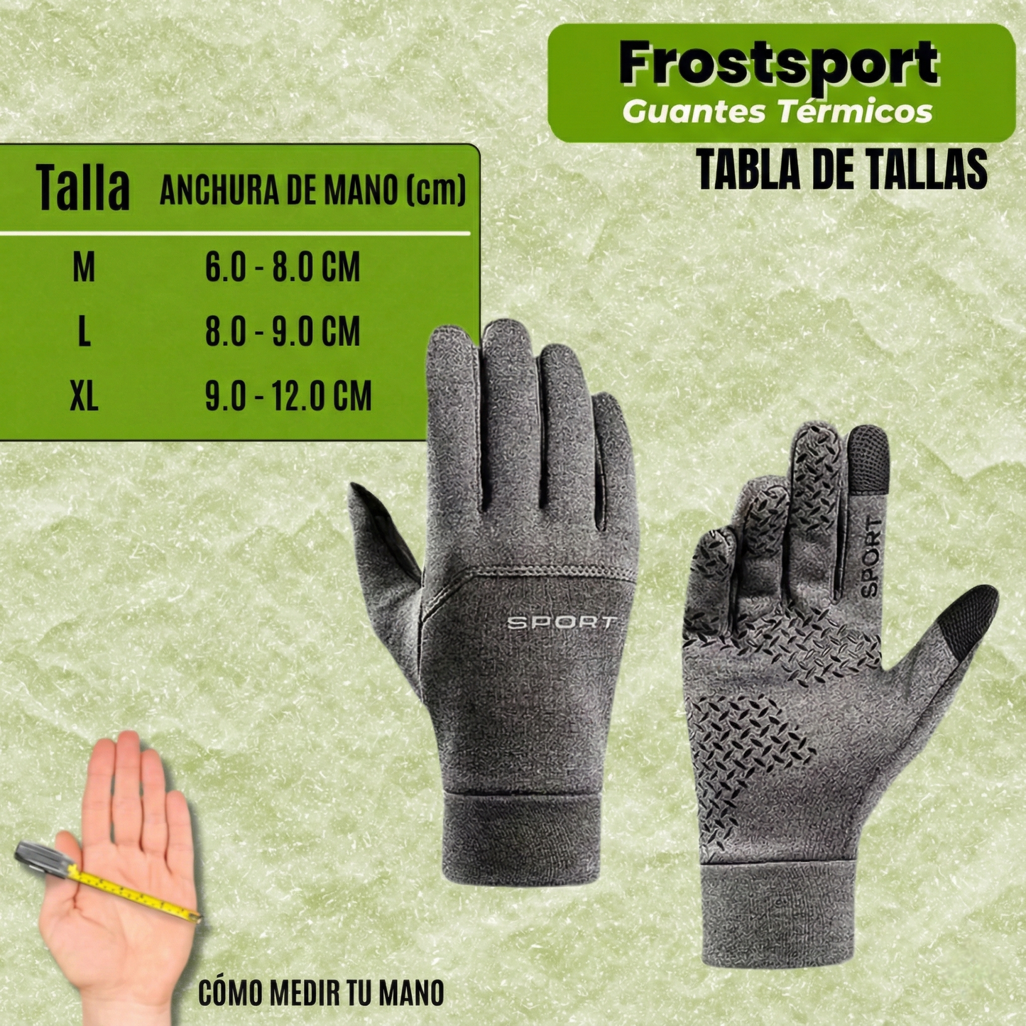 Frostsport - Guantes térmicos para todo tipo de frío