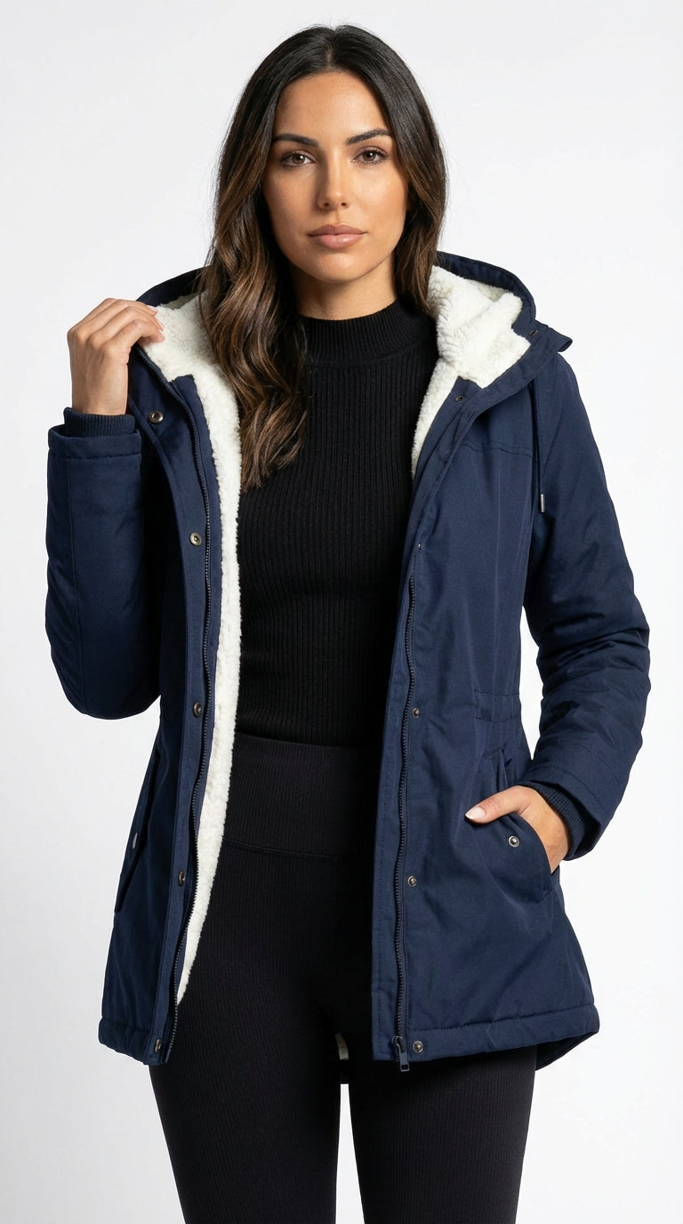 Amélie | Abrigo de invierno impermeable con capucha