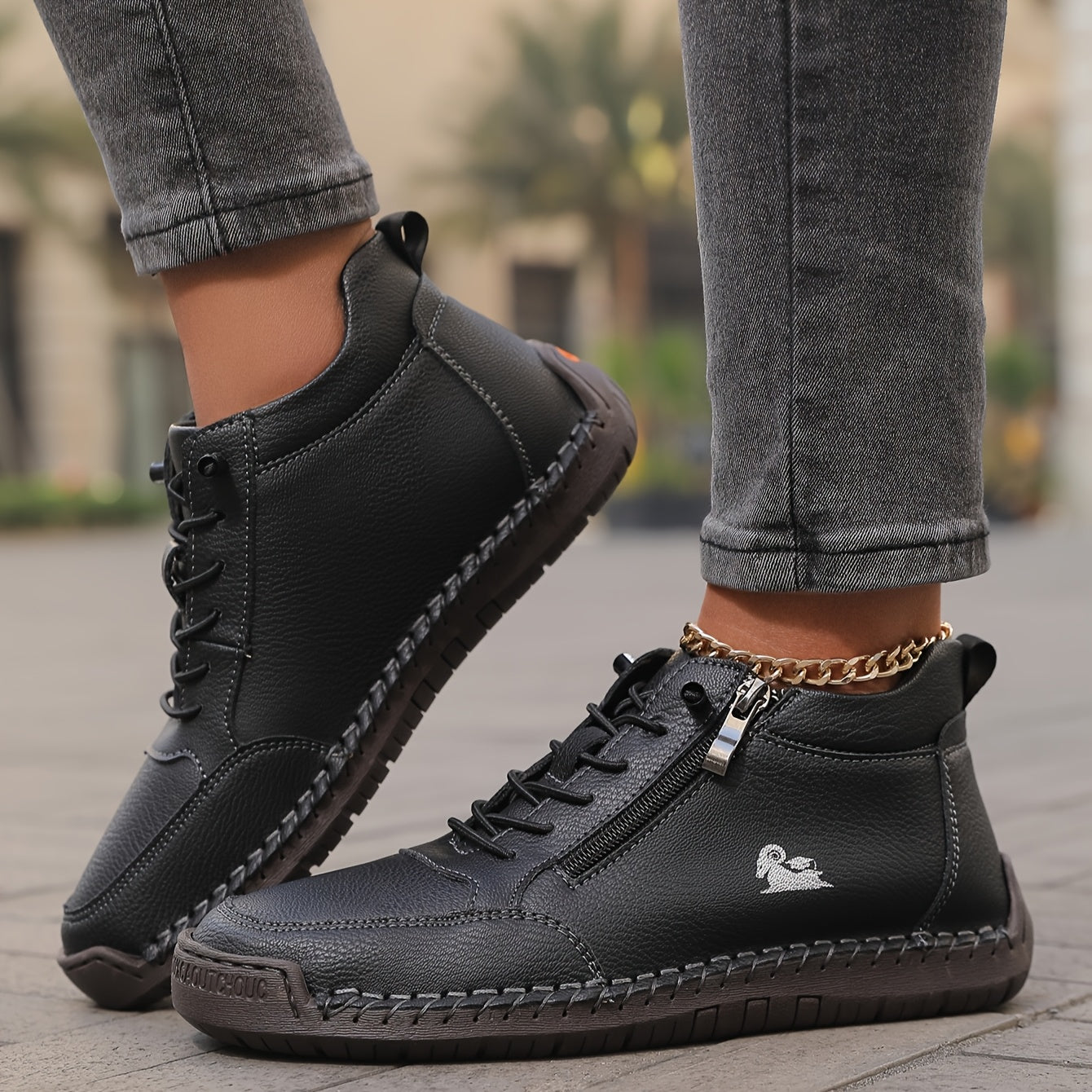 Mila – Zapatillas ortopédicas con cremallera