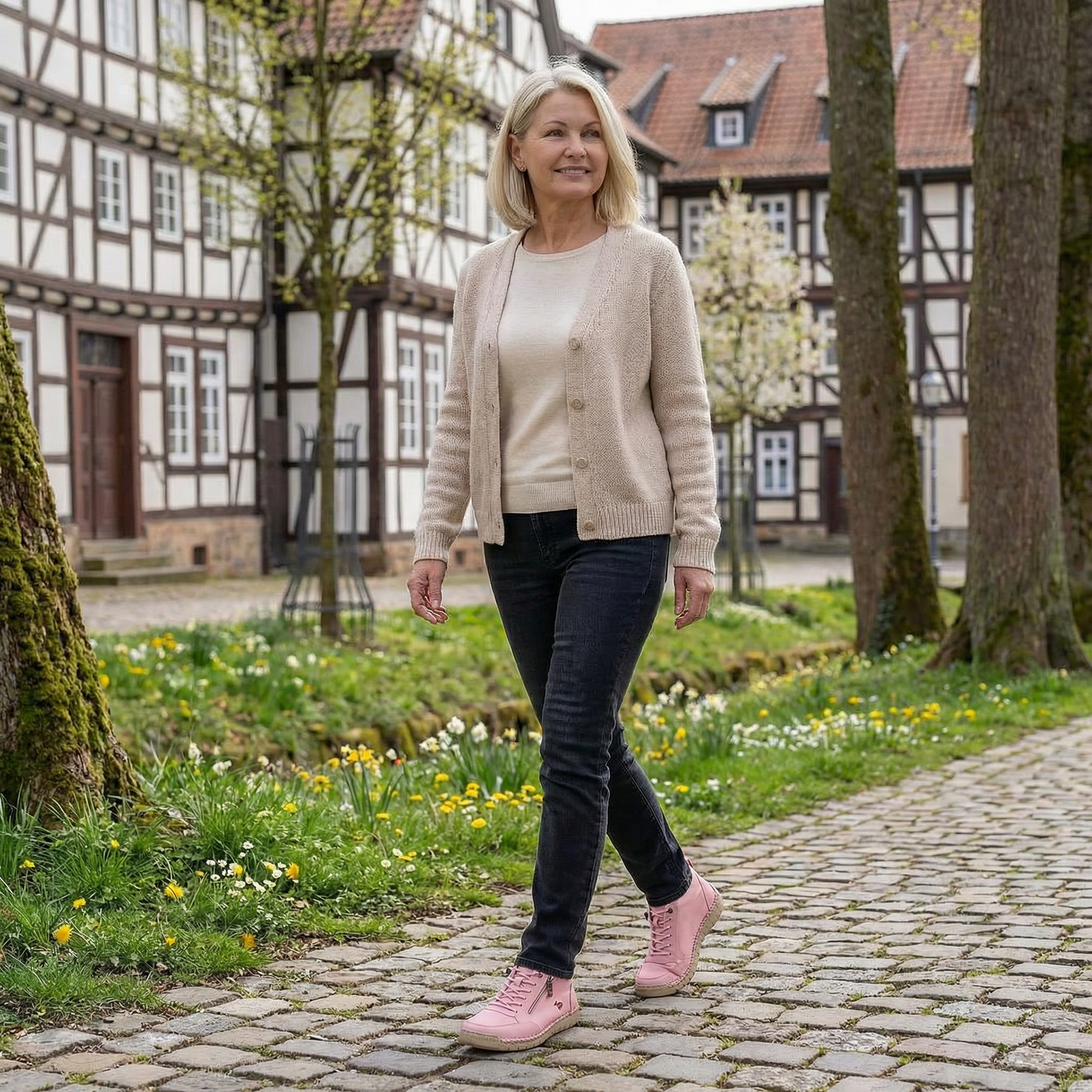 Mila – Zapatillas ortopédicas con cremallera