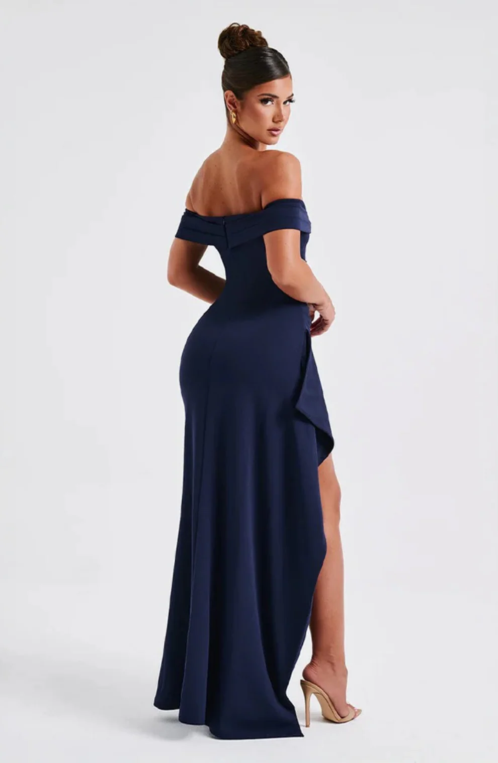 Elisa - Vestido Maxi de Lujo Esculpido