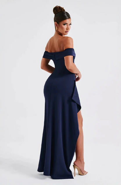 Elisa - Vestido Maxi de Lujo Esculpido