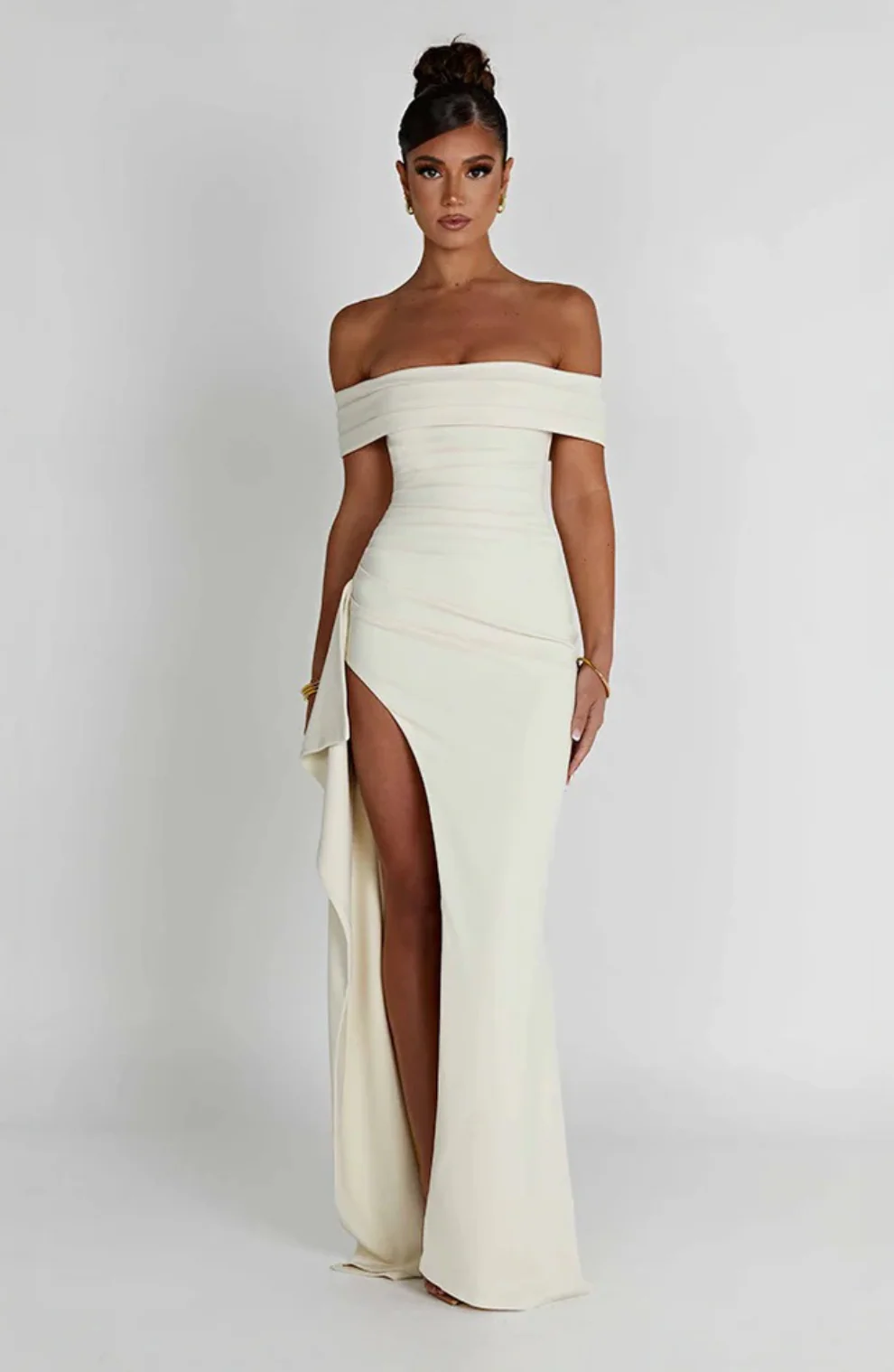 Elisa - Vestido Maxi de Lujo Esculpido