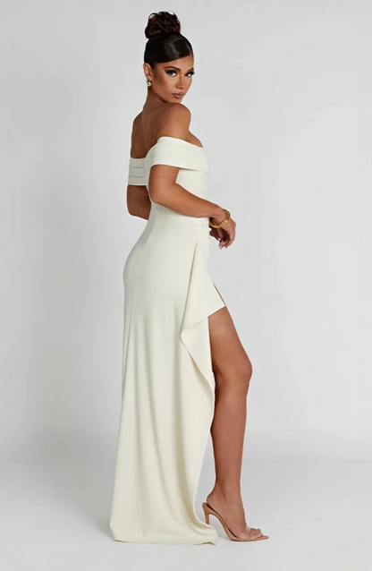 Elisa - Vestido Maxi de Lujo Esculpido