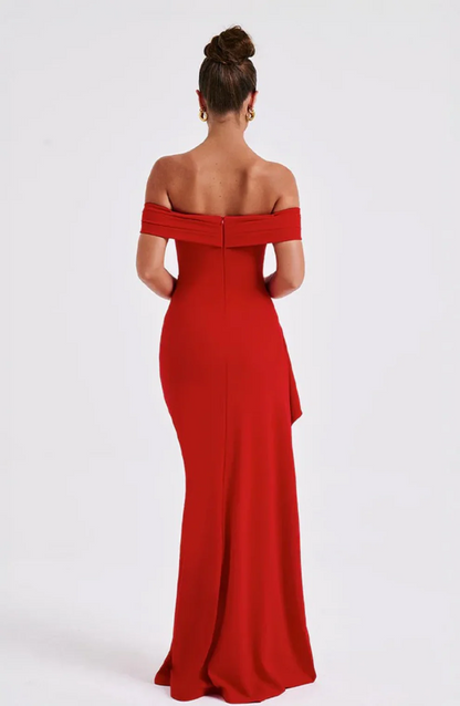 Elisa - Vestido Maxi de Lujo Esculpido