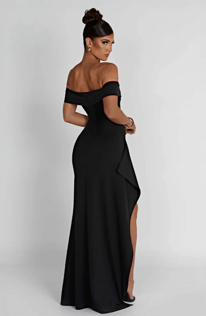 Elisa - Vestido Maxi de Lujo Esculpido