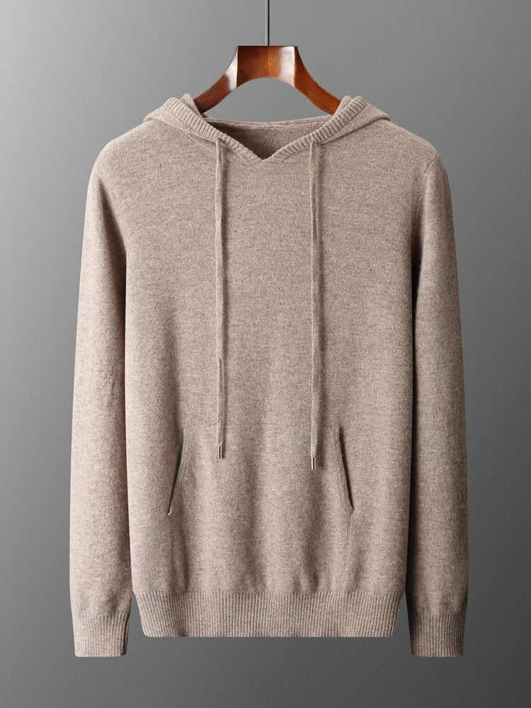 Sirlus - Sudadera con capucha de lana merina