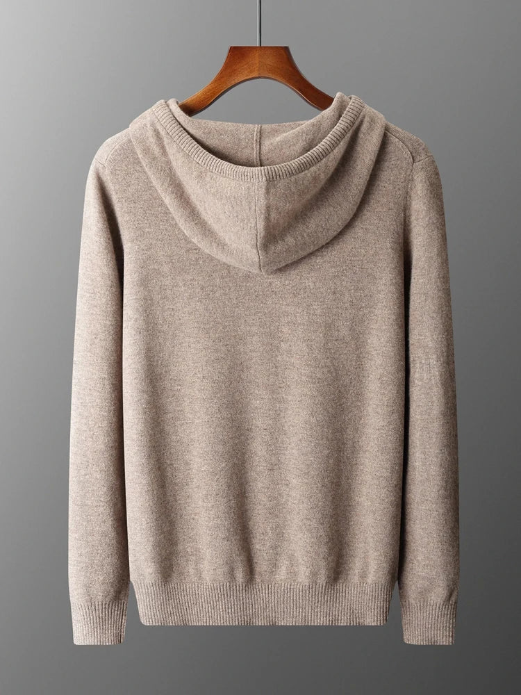 Sirlus - Sudadera con capucha de lana merina