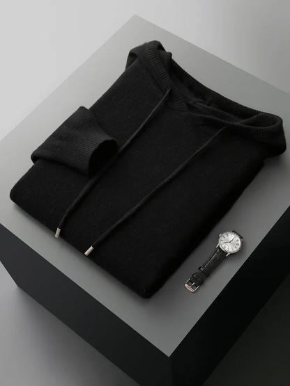 Sirlus - Sudadera con capucha de lana merina