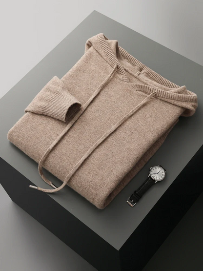 Sirlus - Sudadera con capucha de lana merina