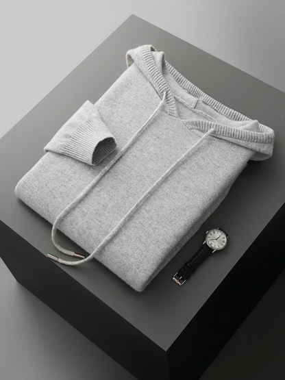 Sirlus - Sudadera con capucha de lana merina
